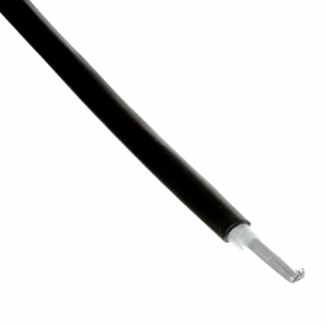 【3759/09SOSF】CBL RIBN 9COND FLAT 0.05 BLACK